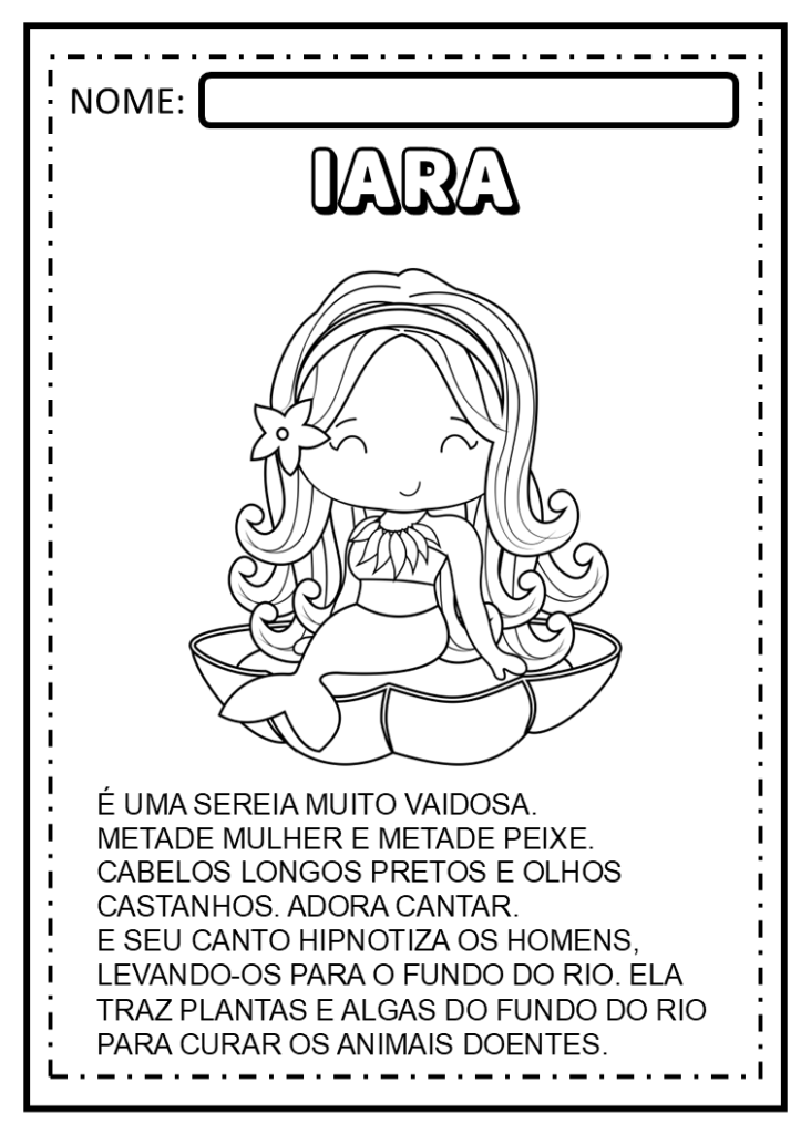 Folclore brasileiro para colorir e desenhos pintar