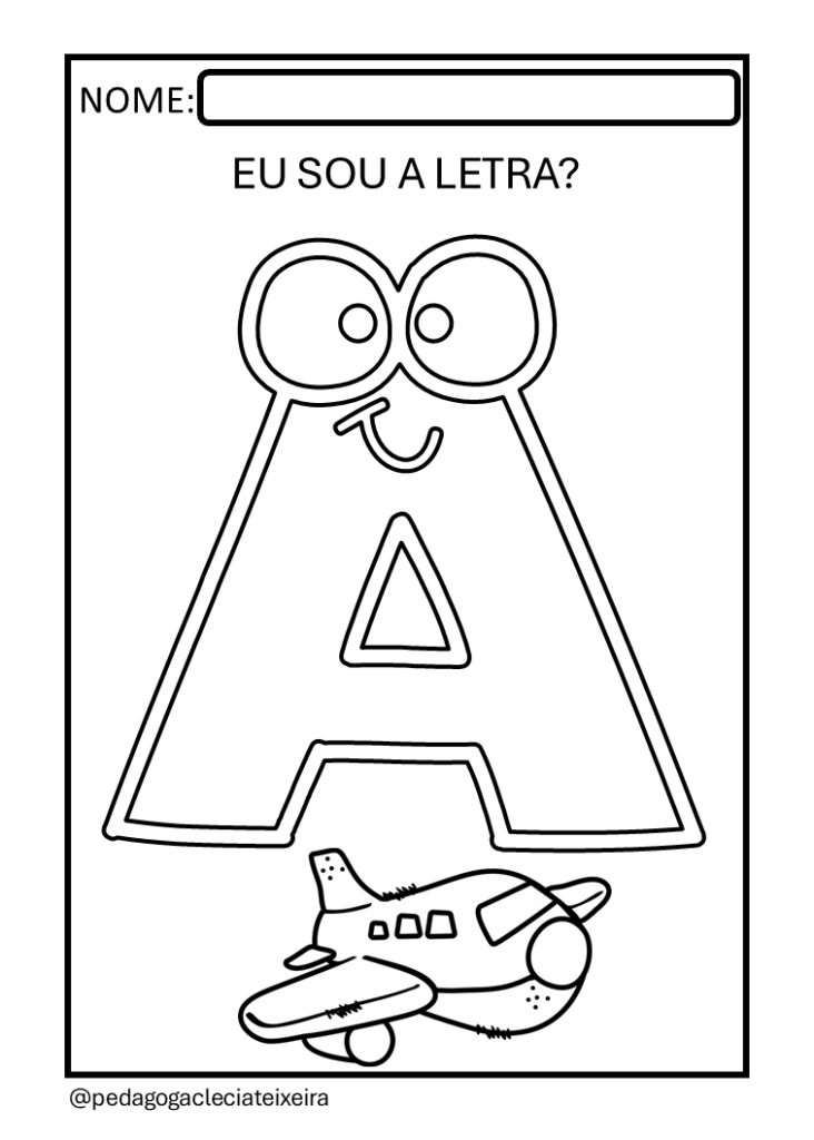 Letras do alfabeto para colorir grátis