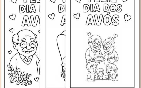Desenhos para colorir-Dia dos avós