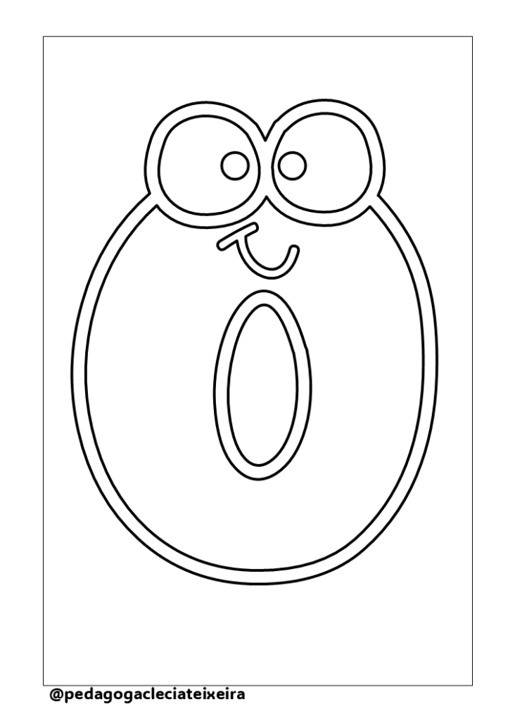 Números para imprimir e pintar