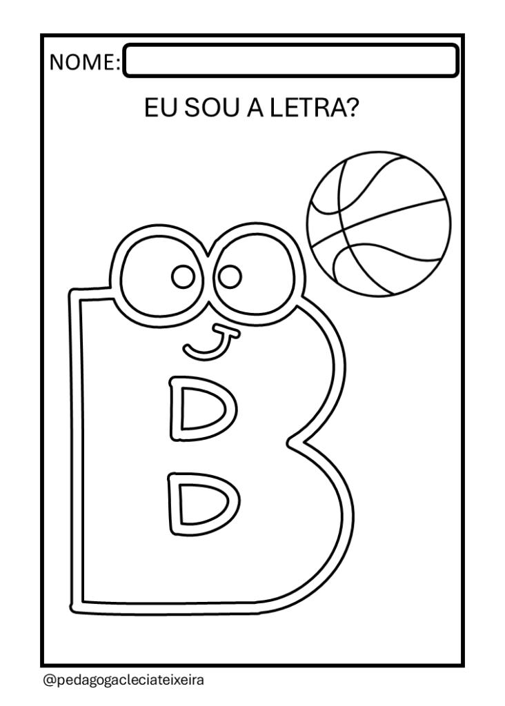 Letras do alfabeto para colorir grátis