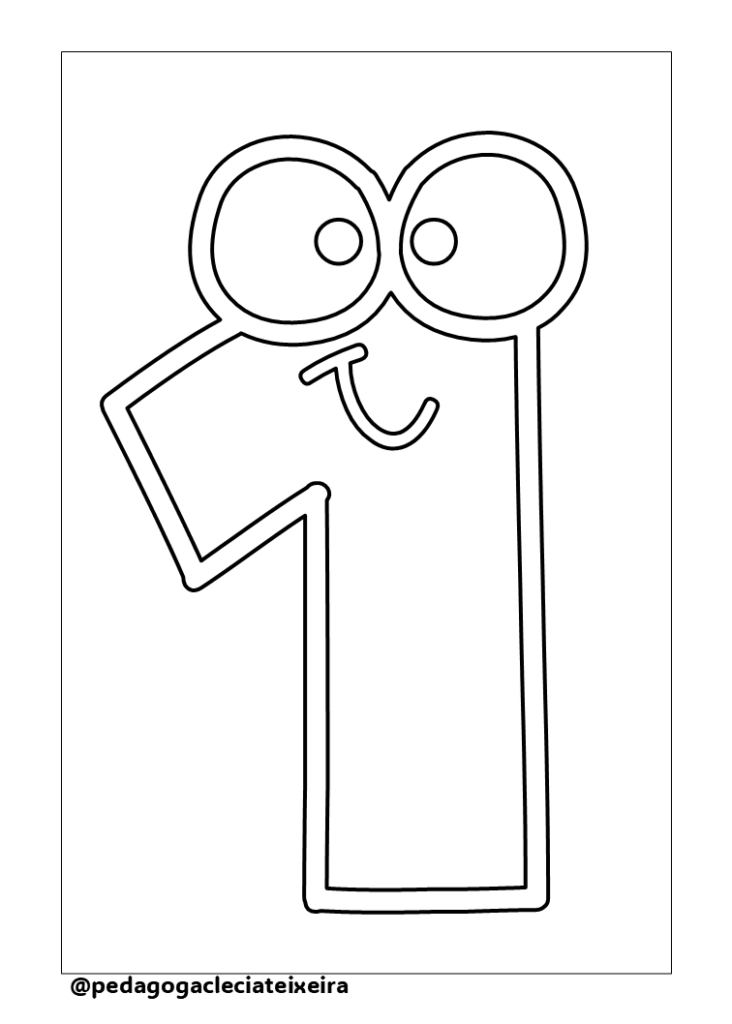 Números para imprimir e pintar