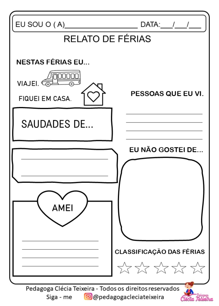 Desenhos de volta às aulas para imprimir e colorir