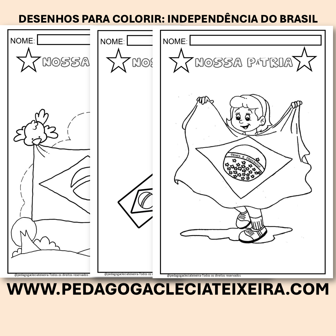 Desenhos para colorir:Independência do Brasil