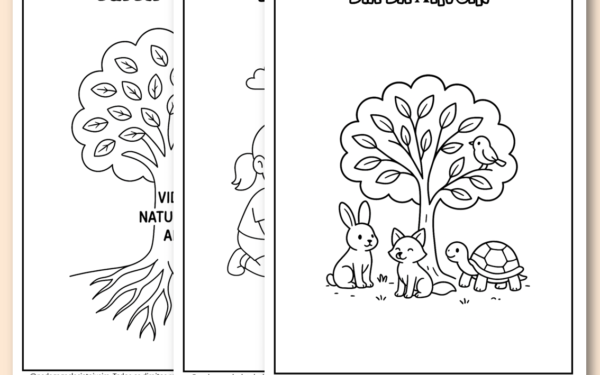 Desenhos para colorir dia da árvore