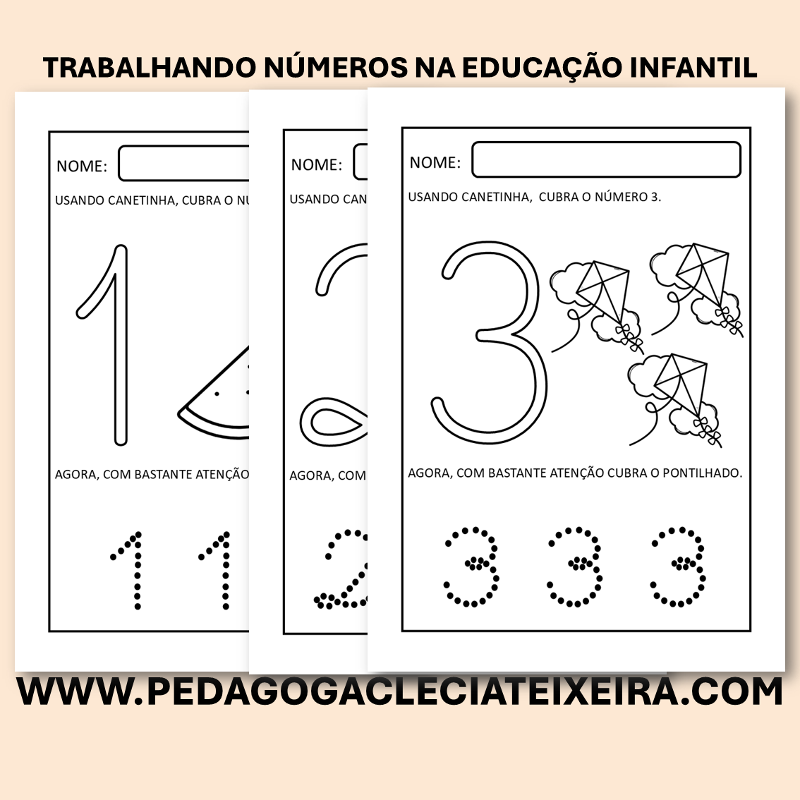 Trabalhando números na educação infantil