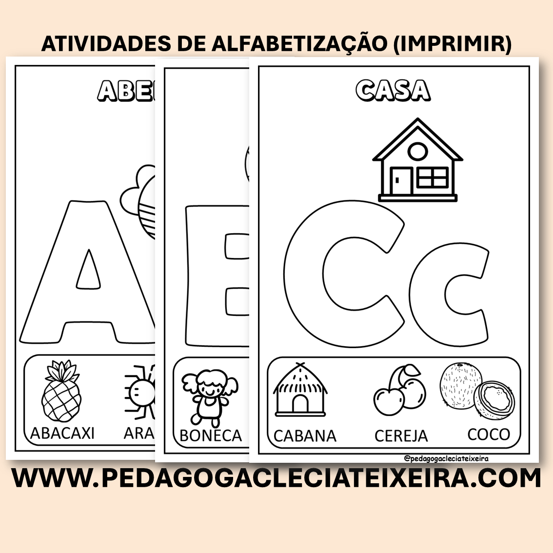 Atividades de alfabetização (imprimir)