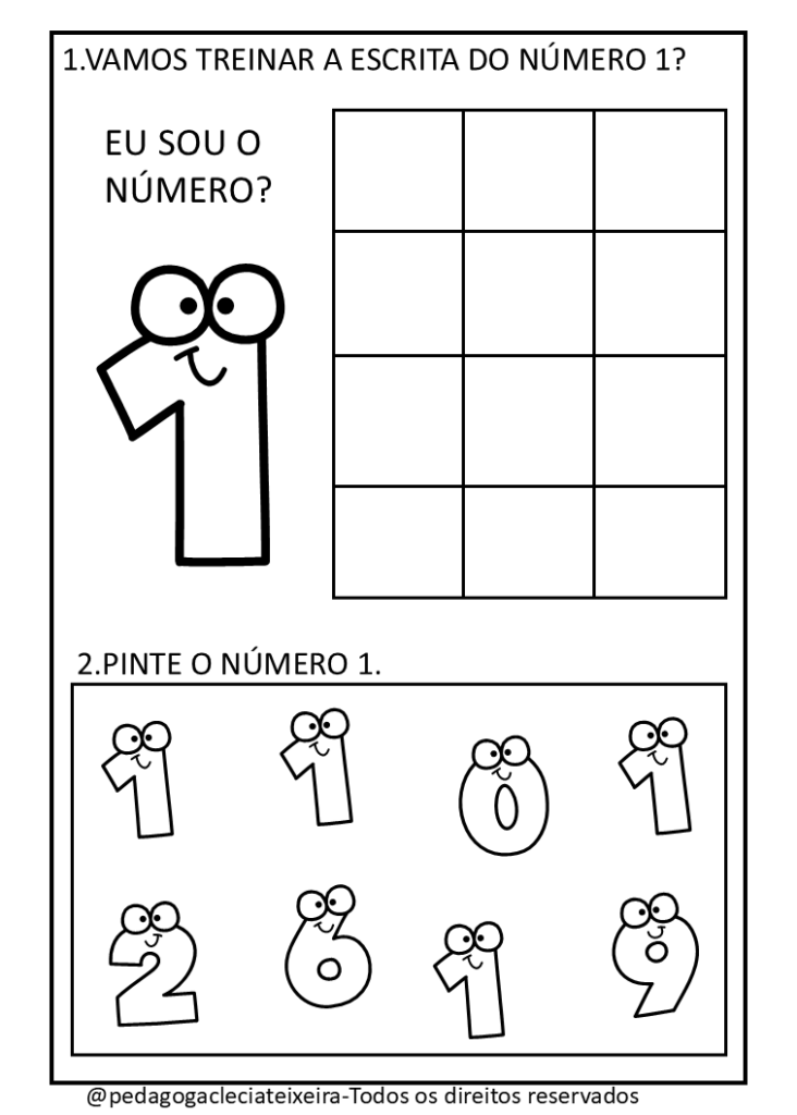 Trabalhando os numerais na educação infantil