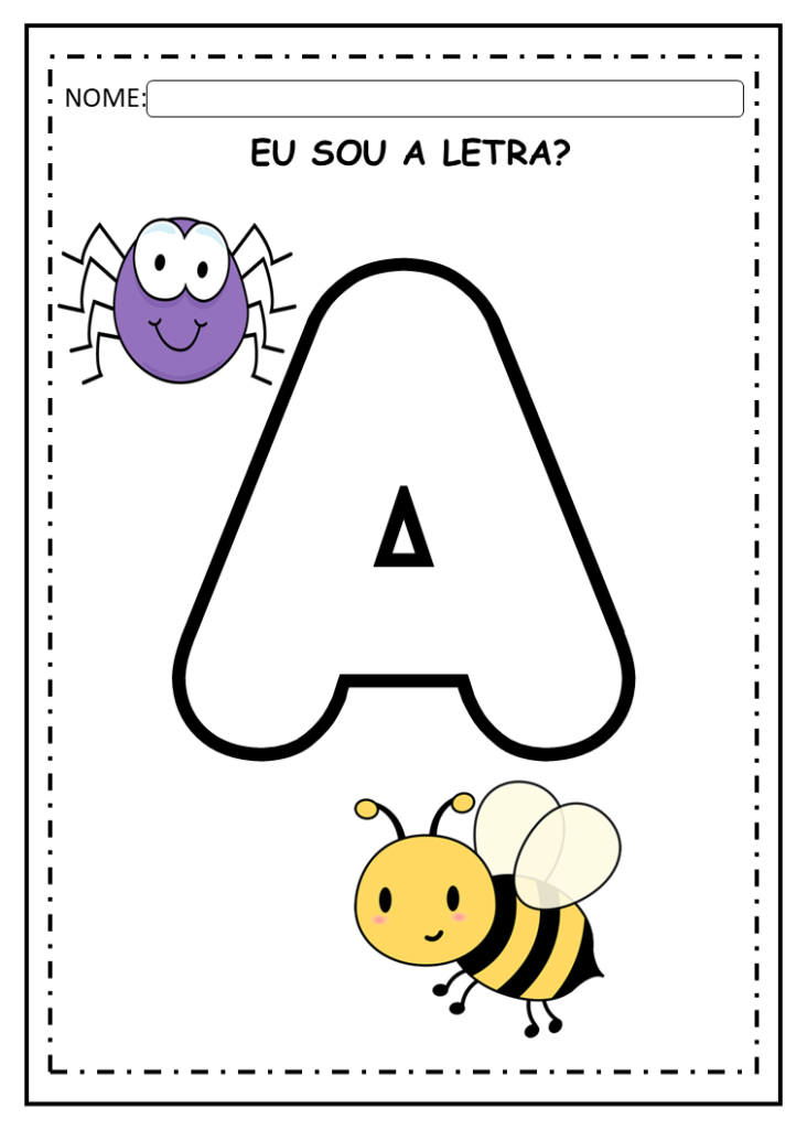 Letras do alfabeto para colorir