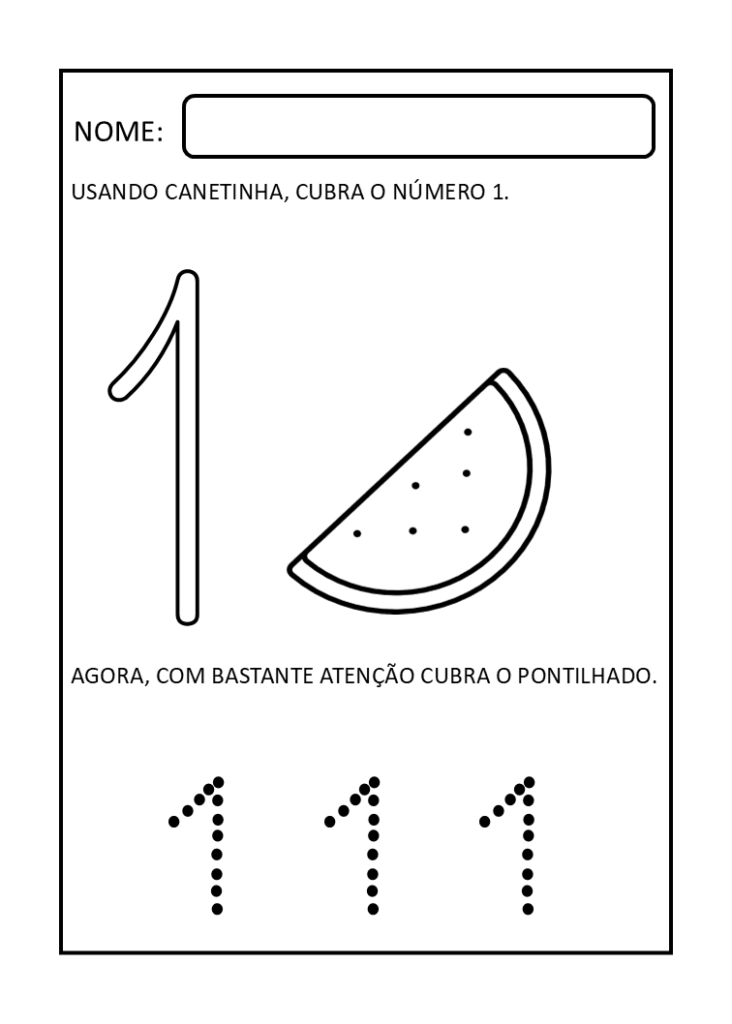 Trabalhando números na educação infantil