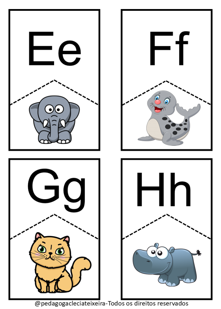 Jogo das letras para trabalhar o alfabeto
