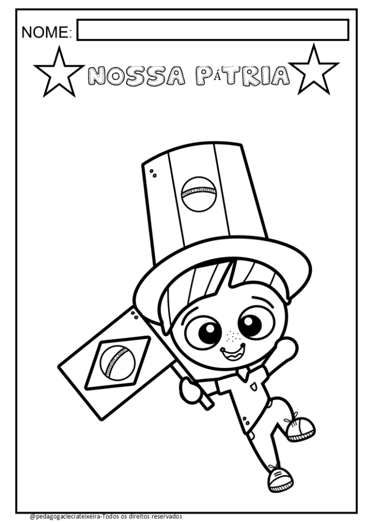 Desenhos para colorir:Independência do Brasil