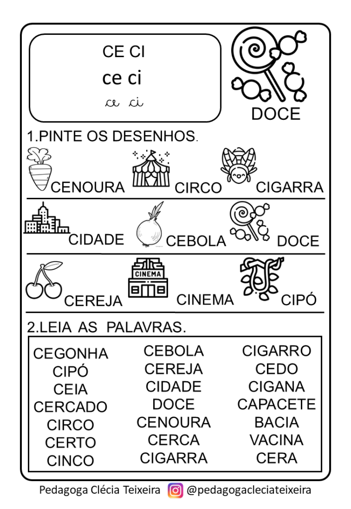 Sílabas complexas para alfabetização