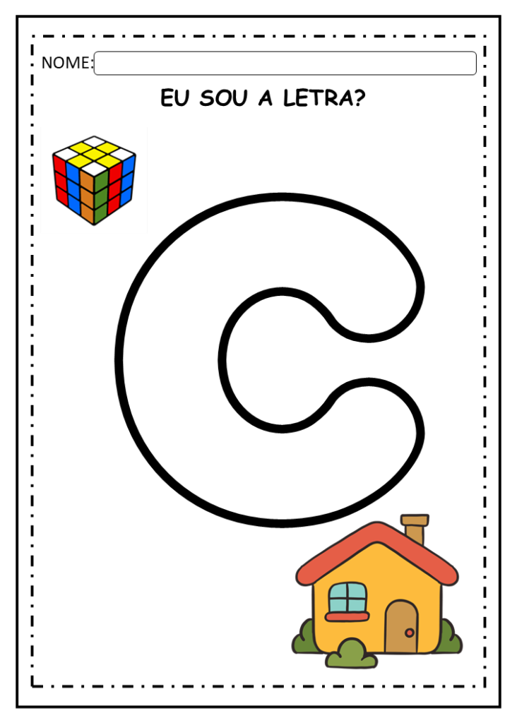 Letras do alfabeto para colorir