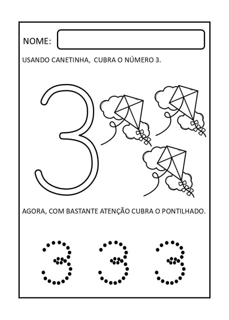 Trabalhando números na educação infantil