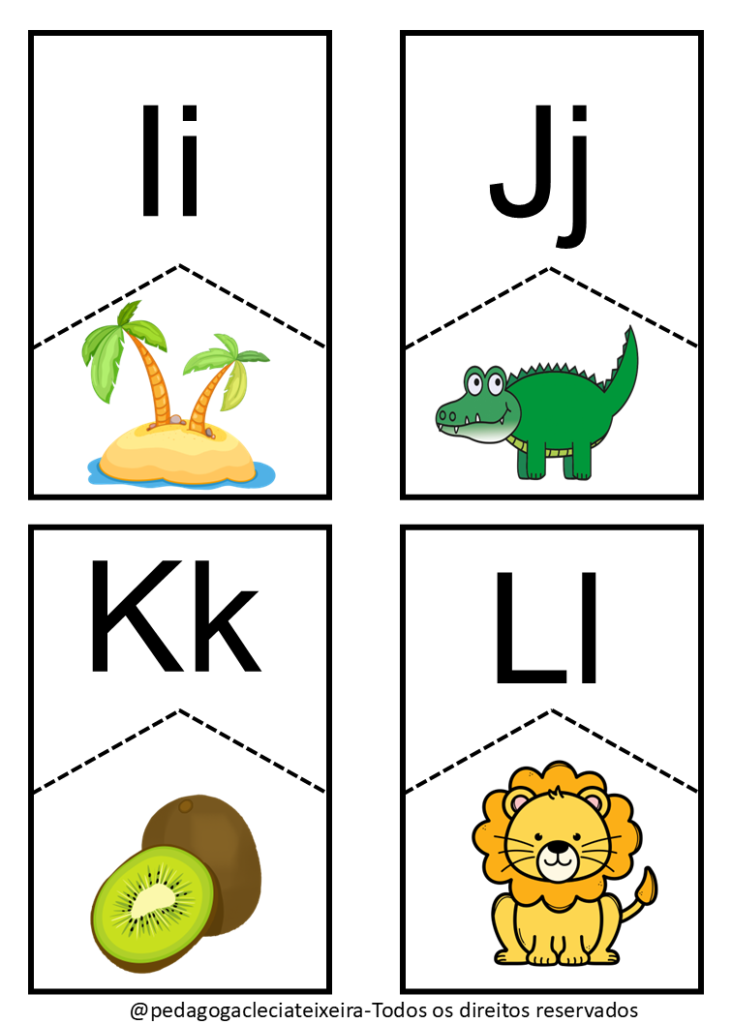 Jogo das letras para trabalhar o alfabeto