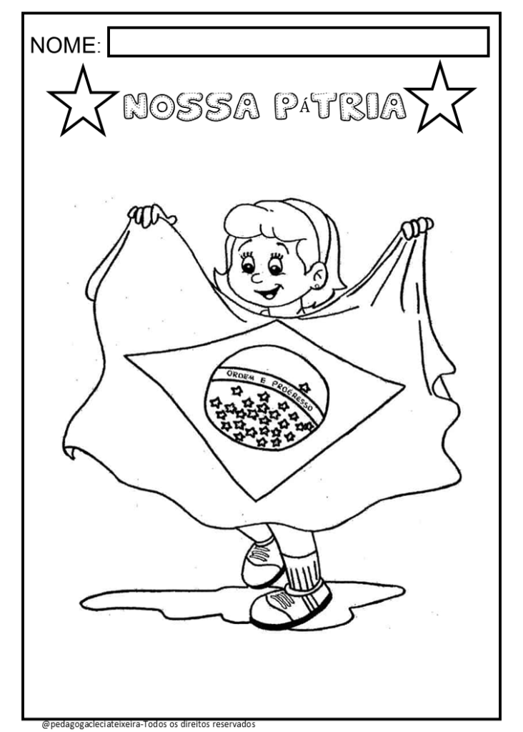 Desenhos para colorir:Independência do Brasil