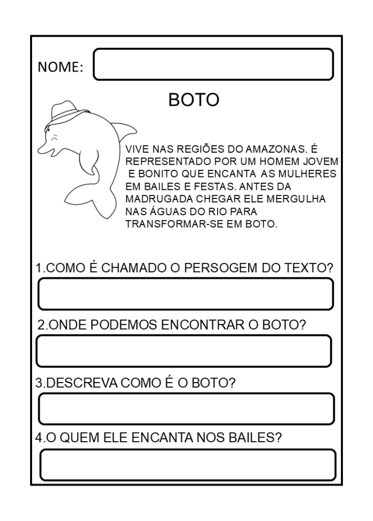 Folclore: pequenos textos lendas brasileiras