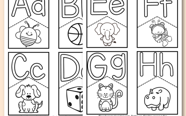 Jogo das letras do alfabeto para alfabetização