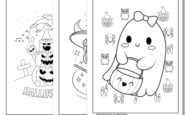 Desenhos halloween para colorir