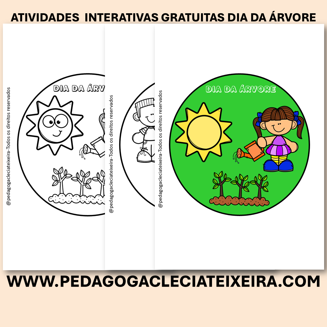 Atividades interativas gratuitas Dia da árvore
