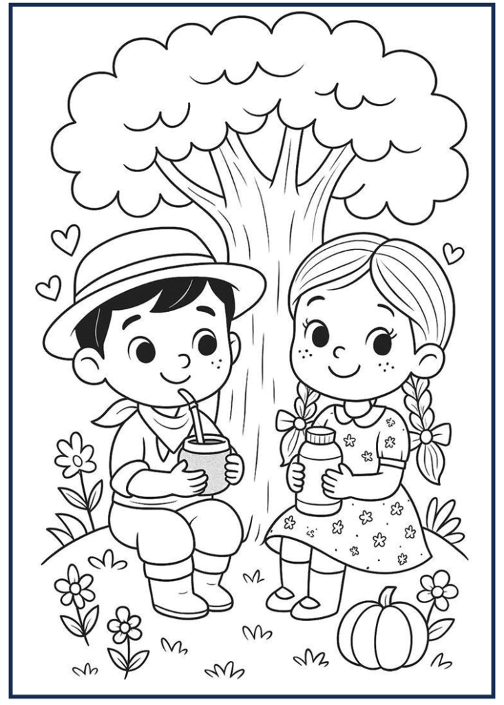 Imagens dia da árvore para colorir