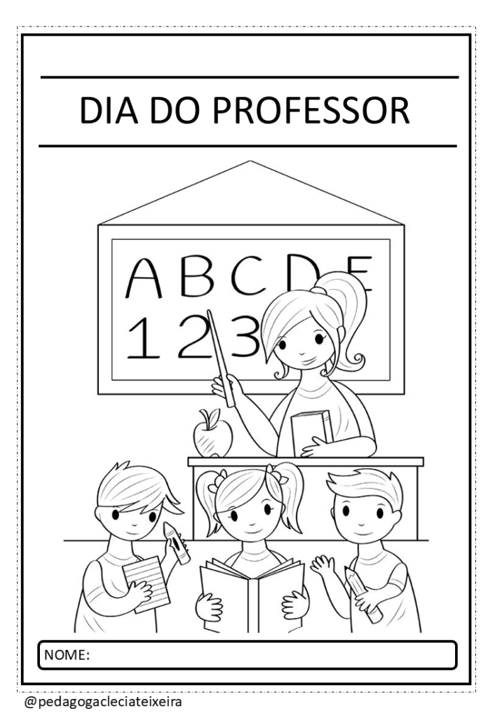 Desenhos para colorir: Dia dos professores
