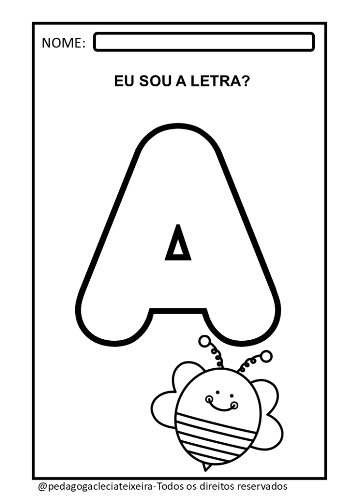 Letras do alfbeto para imprimir