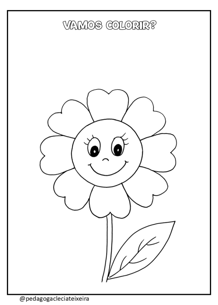 Desenhos primavera para colorir grátis