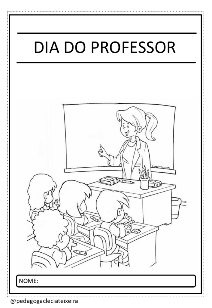 Desenhos para colorir: Dia dos professores