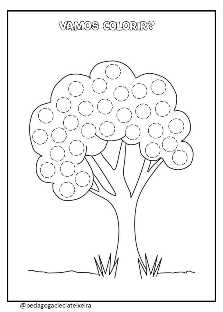 Dia da Árvore para Colorir-Atividades Educativas