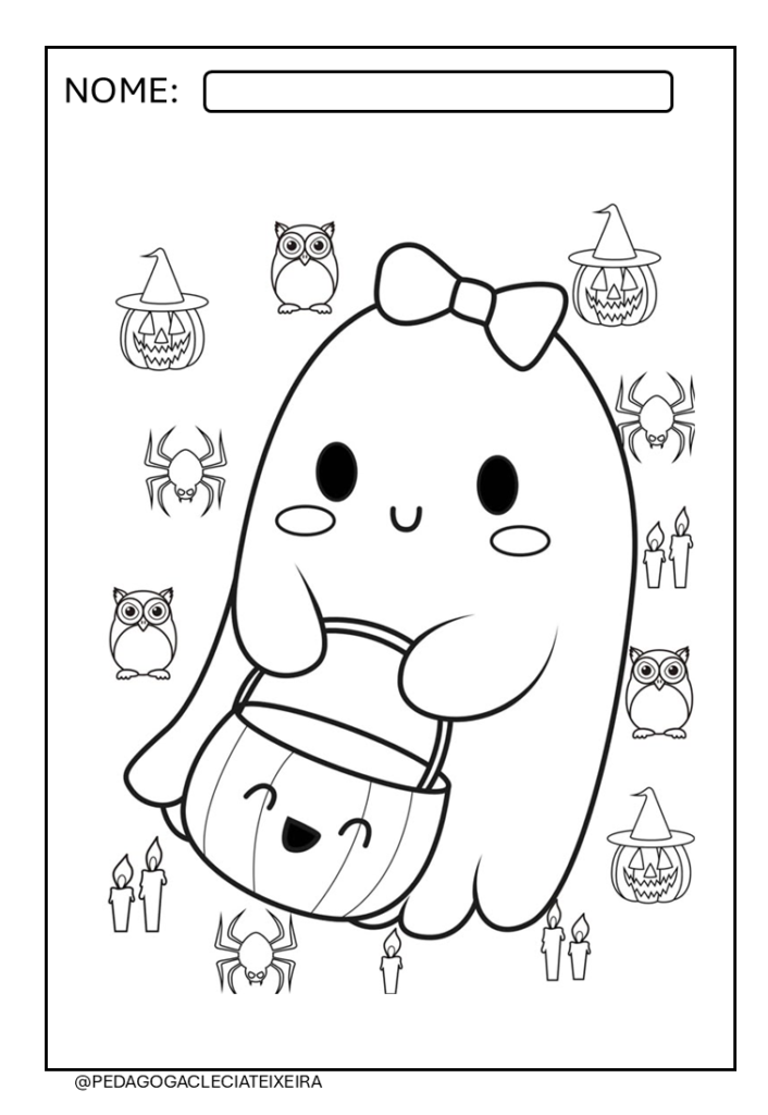 Desenhos halloween para colorir