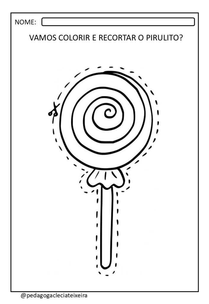 Desenhos de doces para imprimir