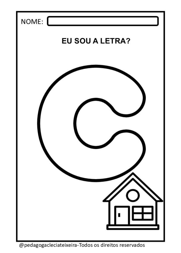 Letras do alfbeto para imprimir