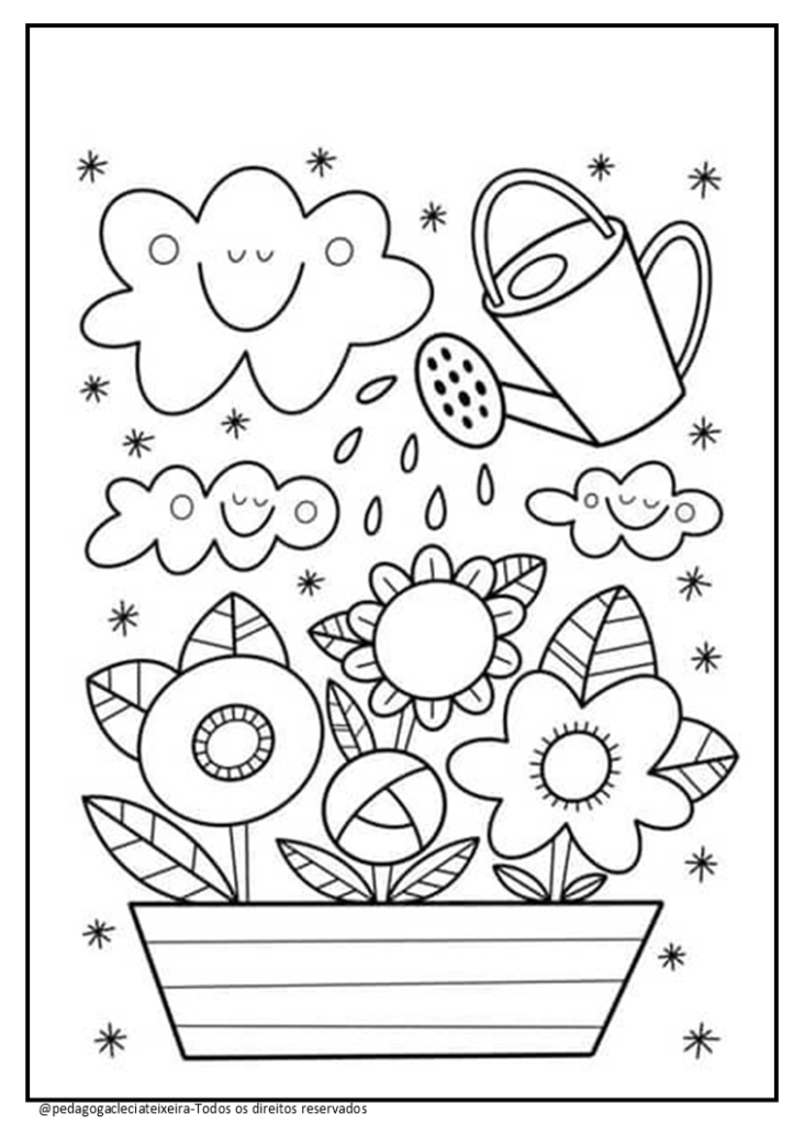Pintar é uma atividade terapêutica que ajuda a aliviar o estresse e a estimular a criatividade, tanto para crianças quanto para adultos. E com a chegada da primavera, a natureza nos presenteia com uma infinidade de inspirações: flores vibrantes, borboletas coloridas, abelhinhas trabalhando, árvores cheias de folhas verdinhas… É um verdadeiro festival de cores e formas! Transformar tudo isso em desenhos para colorir é uma maneira de trazer a beleza da primavera para dentro de casa, mesmo em dias chuvosos.