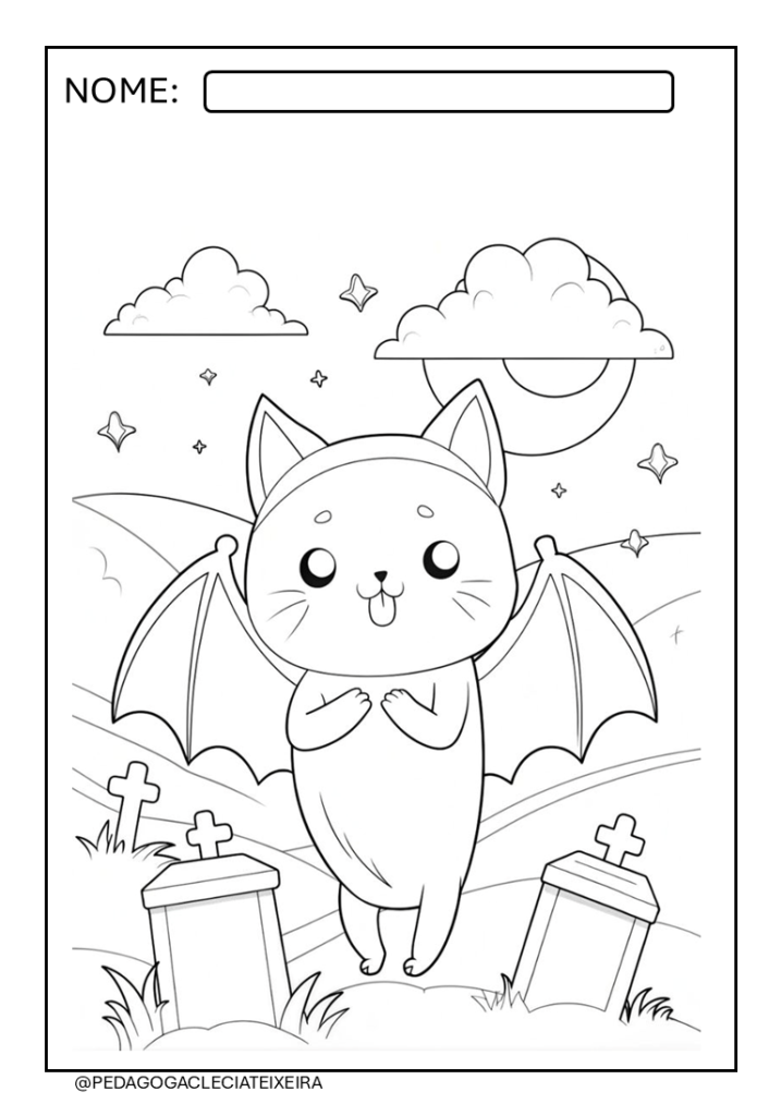 Desenhos halloween para colorir