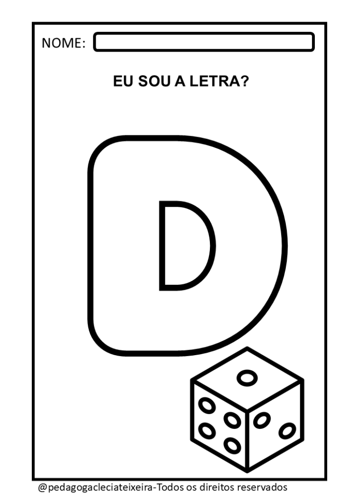 Letras do alfbeto para imprimir