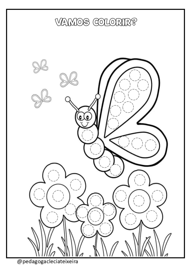 Desenhos primavera para colorir grátis