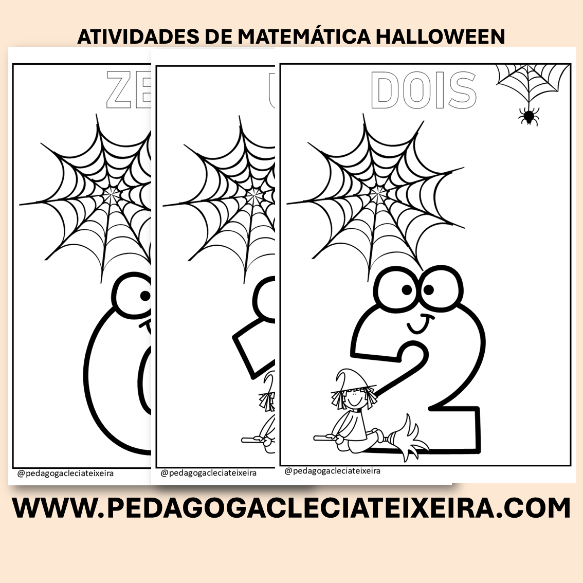 Atividades de matemática halloween