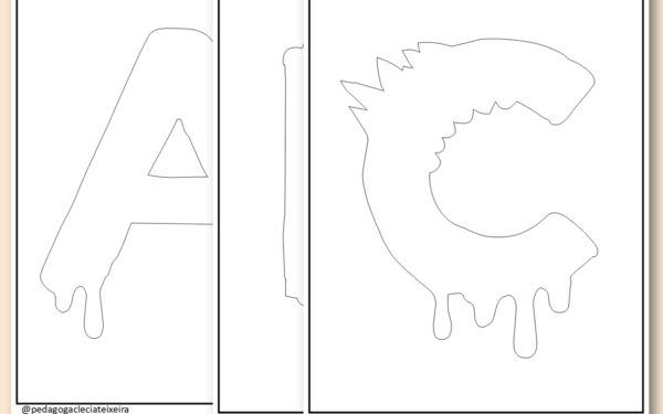 Letras halloween para imprimir