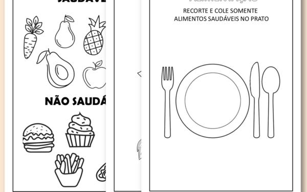 Atividade sobre alimentação educação infantil