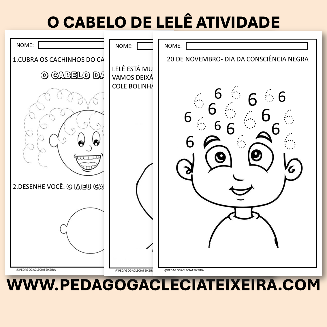 O cabelo de lelê atividade