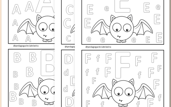 Apostila do halloween: letras do alfabeto