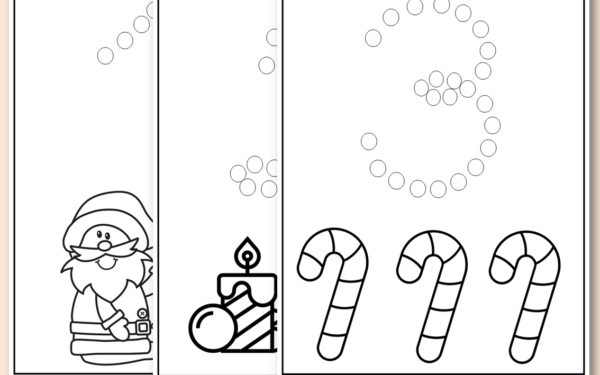 Atividades com números para o natal