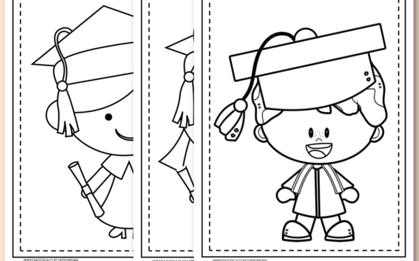 Desenhos de formatura para imprimir e colorir