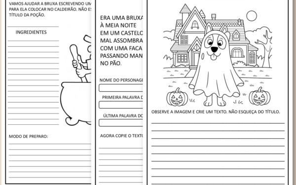 Produção de texto sobre Halloween