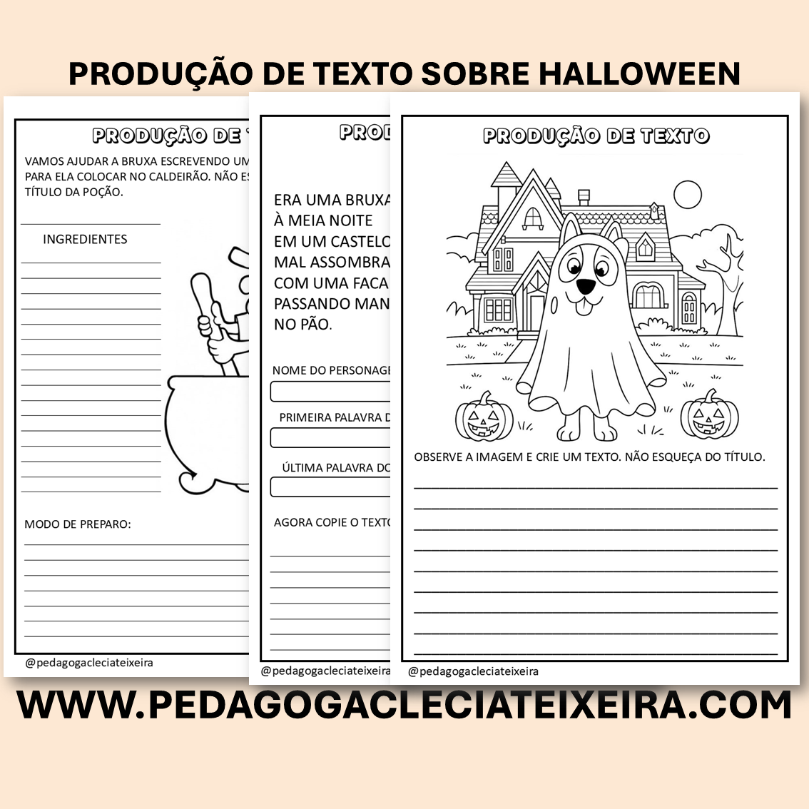 Produção de texto sobre Halloween