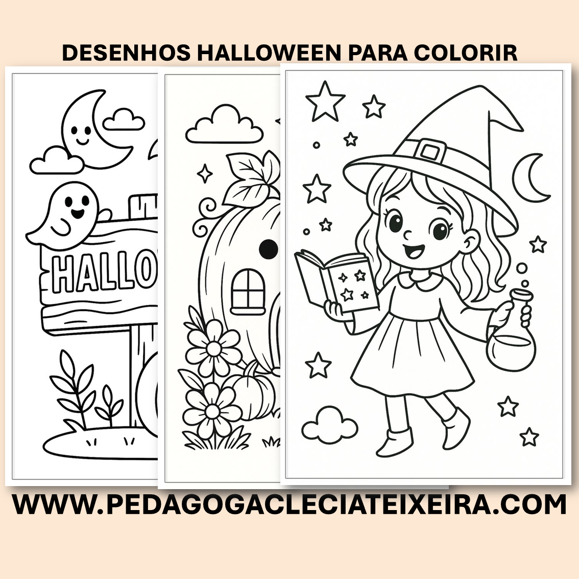 Desenhos halloween para imprimir