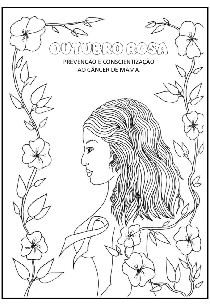 Desenhos Outubro Rosa para colorir e imprimir