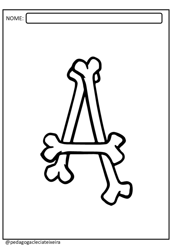 Moldes de letras halloween para imprimir